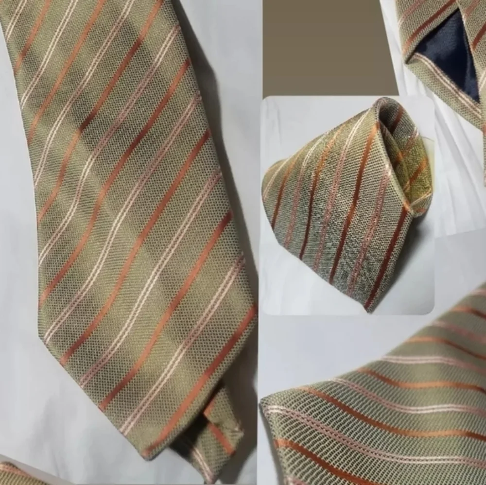 Vintage Silk Thread Striped Tie - Picture 6 of 6